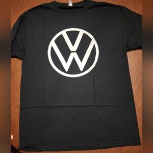 Jerzees Black Tee with White Logo